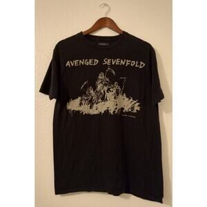 Vintage Avenged Sevenfold Band ‘Become Nothing’ Concert Tour Shirt SZ L Black